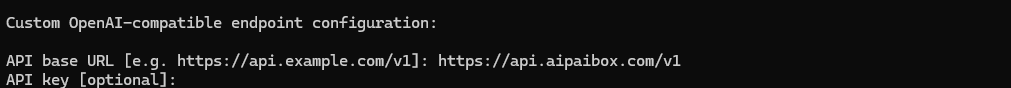 填写 API Key